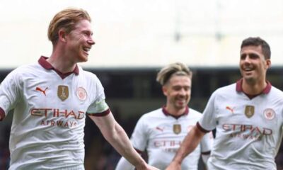 Crystal Palace 2-4 Man City: Kevin de Bruyne shines as defending champions maintain title challenge