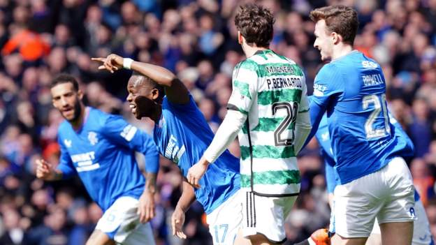 Rangers 3-3 Celtic: Rabbi Matondo's late leveller earns draw in six-goal Old Firm epic
