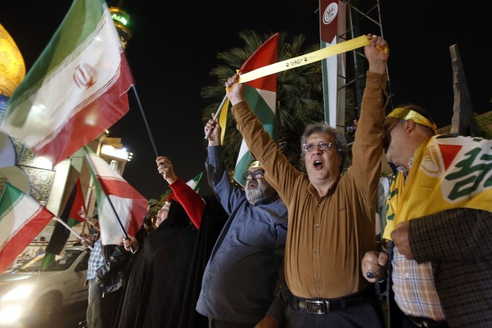 An anti-Israel rally in Tehran