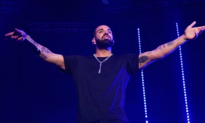 ATLANTA, GA - DECEMBER 9: Rapper Drake performs onstage during "Lil Baby & Friends Birthday Celebration Concert" at State Farm Arena on December 9, 2022 in Atlanta, Georgia. (Photo by Prince Williams/Wireimage)