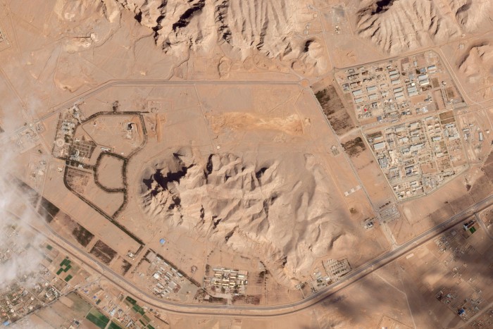 Satellite image showing Iran’s nuclear site in Isfahan