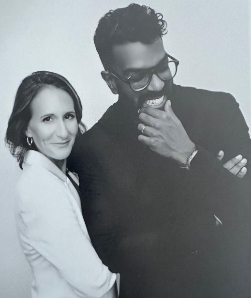 Romesh Ranganathan with wife Leesa 