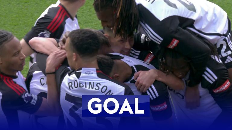 Fulham equalise before the break