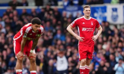 Nottingham Forest's Chris Wood and Morgan Gibbs-White. Pic: PA