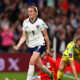 Alessia Russo reacts to England Women versus Sweden