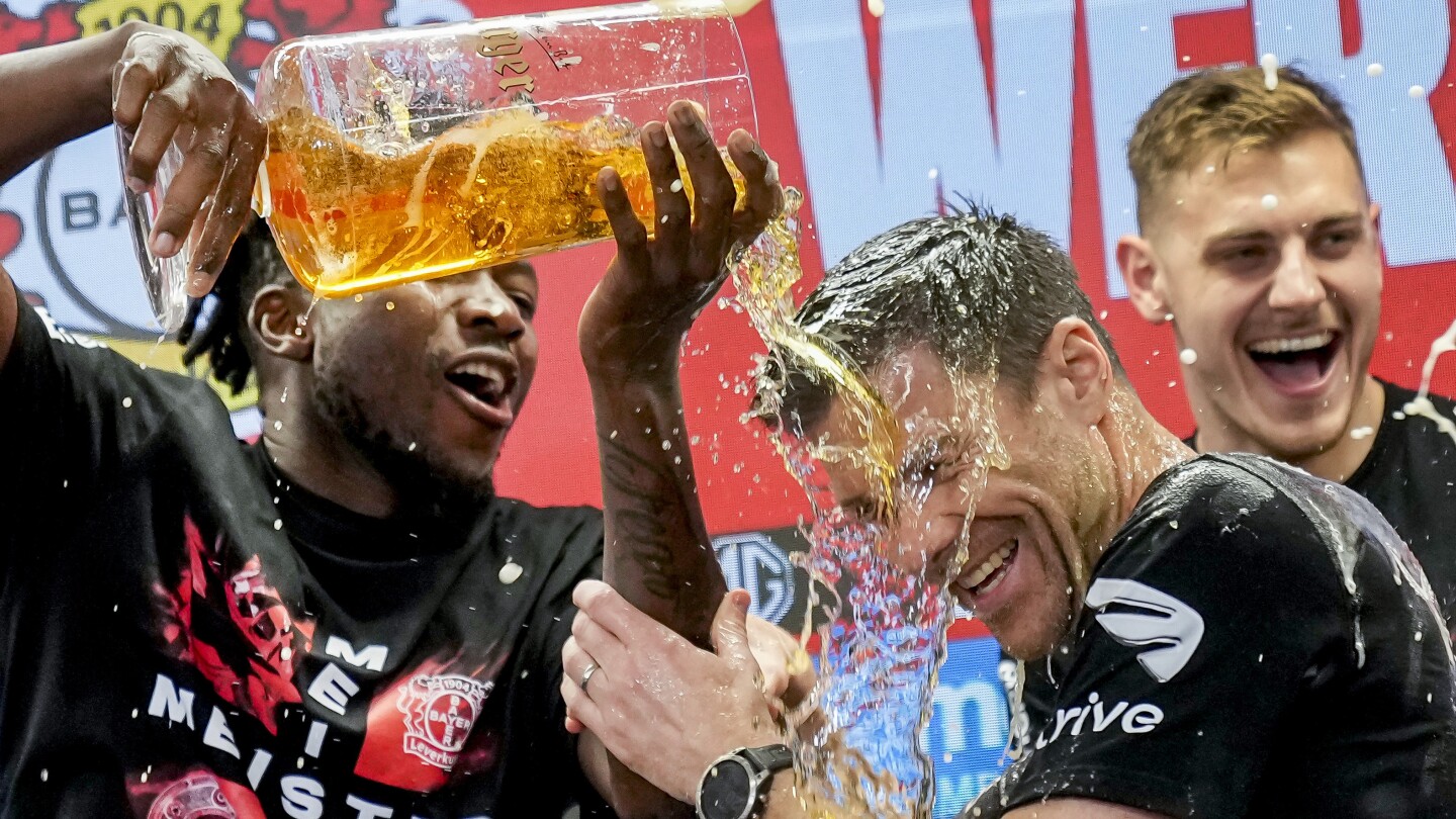 Bayer Leverkusen wins first Bundesliga title, ending Bayern Munich's 11-year reign