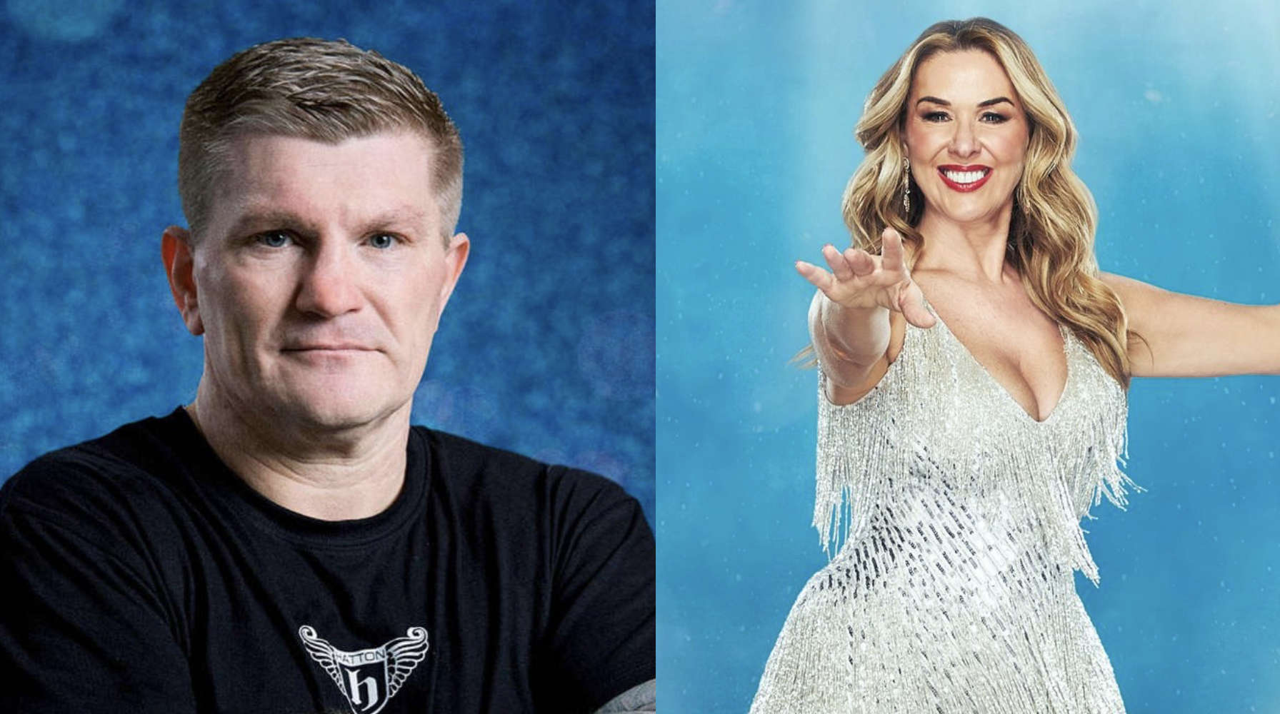 Ex-boxing champ Ricky Hatton steps out in Hyde with Dancing on Ice co-star Claire Sweeney - Quest Media Network