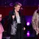 WASHINGTON, DC - MARCH 20: Annie Lennox, Brandi Carlile, and Joni Mitchell perform during the 2024 Gershwin Prize for Popular Song presentation to Elton John and Bernie Taupin by the Library of Congress at DAR Constitution Hall on March 20, 2024 in Washington, DC.  (Photo by Taylor Hill/WireImage)