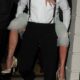 David Beckham was seen carrying wife Victoria on his back as they left her £250,000 50th birthday party in the early hours of Saturday morning