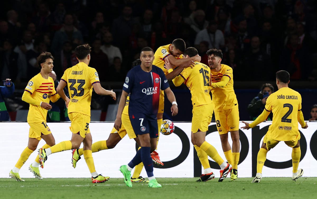 PSG vs Barcelona LIVE: Champions League result and final score after five-goal thriller in Paris