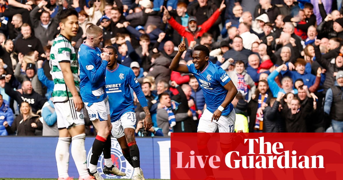 Rangers 3-3 Celtic: Scottish Premiership – at it happened | Scottish Premiership