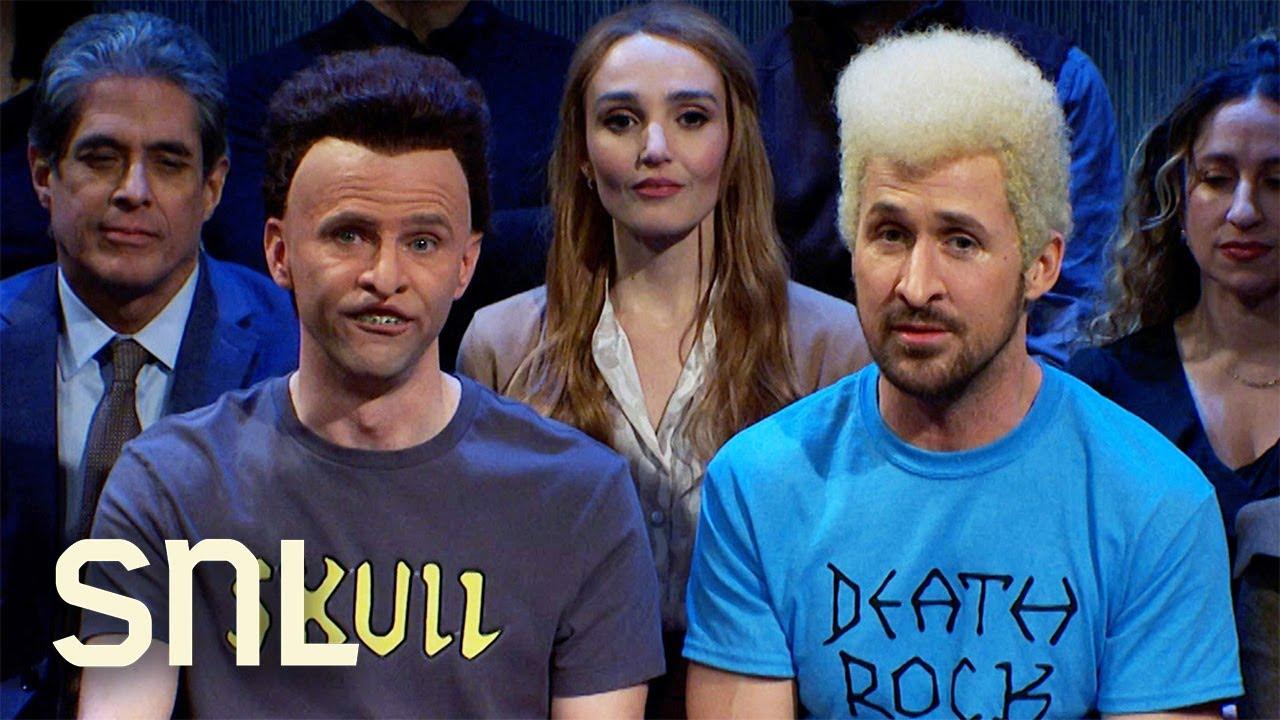 SNL Cast Completely Loses It During Ryan Gosling ‘Beavis And Butt-Head’ Sketch