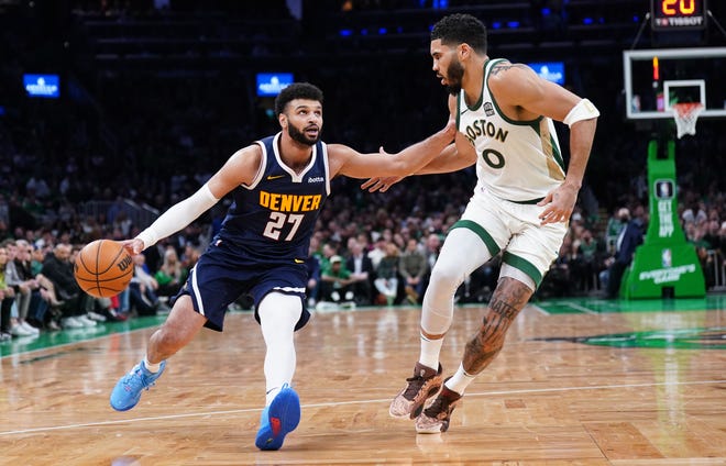Will the defending champion Denver Nuggets and Boston Celtics meet in the NBA Finals?