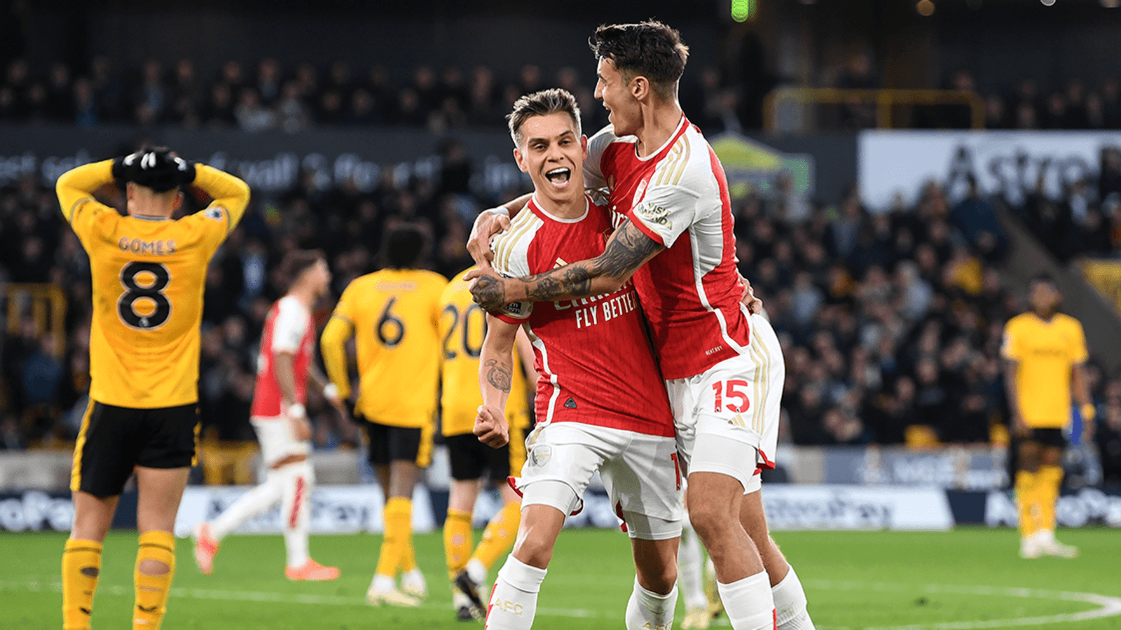 Wolves 0 - 2 Arsenal - Match Report