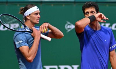 Alexander Zverev and Marcelo Melo upset fourth seeds Rajeev Ram and Joe Salisbury on Thursday.