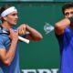 Alexander Zverev and Marcelo Melo upset fourth seeds Rajeev Ram and Joe Salisbury on Thursday.