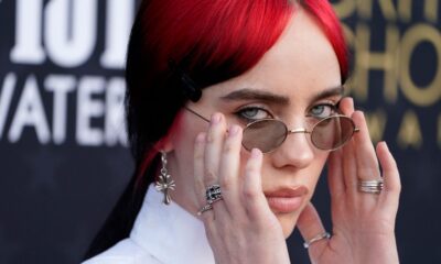 Billie Eilish arrives at the 29th Critics Choice Awards on Sunday, Jan. 14, 2024, at the Barker Hangar in Santa Monica, Calif. (Photo by Jordan Strauss/Invision/AP)