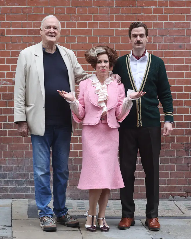 John Cleese, Anna-Jane Casey and Adam Jackson-Smith at the 