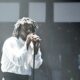 Kendrick Lamar performs on the Pyramid stage at Worthy Farm in Somerset during the Glastonbury Festival in 2022. Pic: Reuters