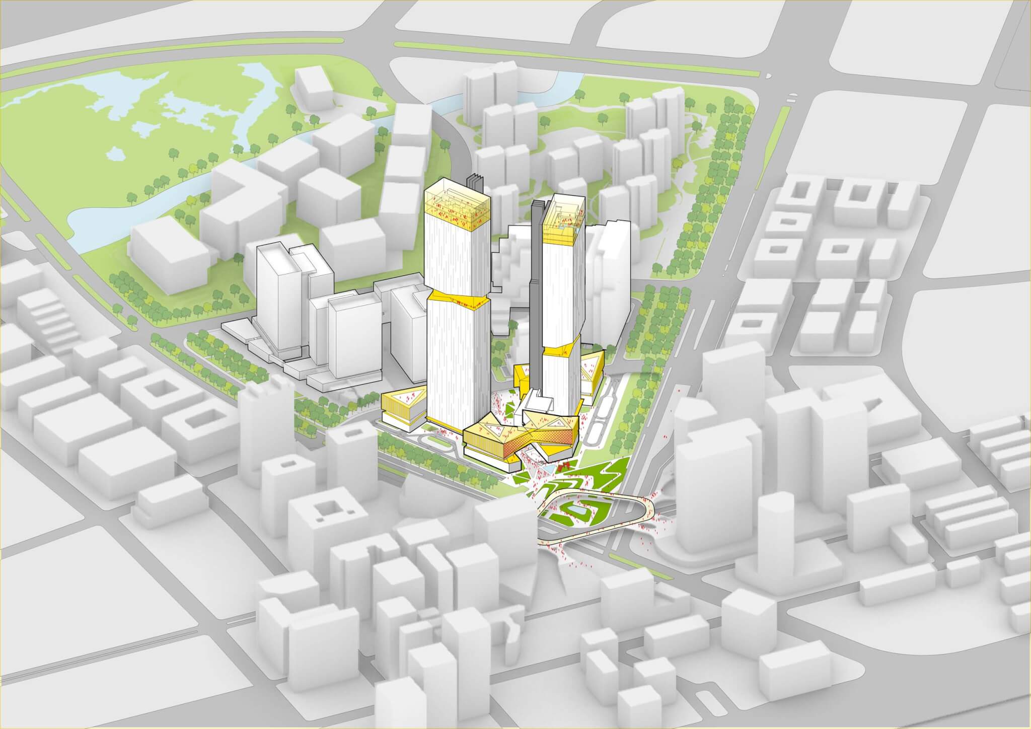 site plan sowing neighboring building