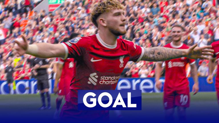 Harvey Elliott scores a screamer for Liverpool against Spurs