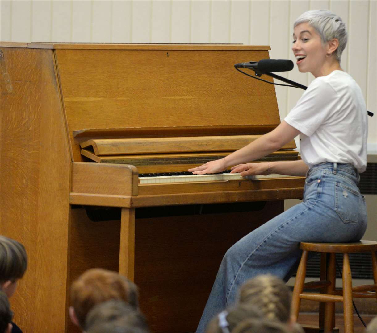 SuRie visits St Joseph’s Catholic, her old primary school in Windhill