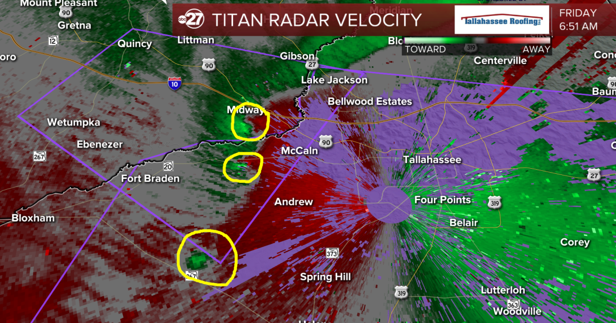 Apparent tornadoes responsible for damage