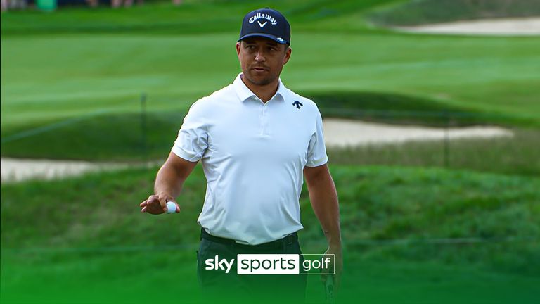 Xander Schauffele thanks crowd at Valhalla