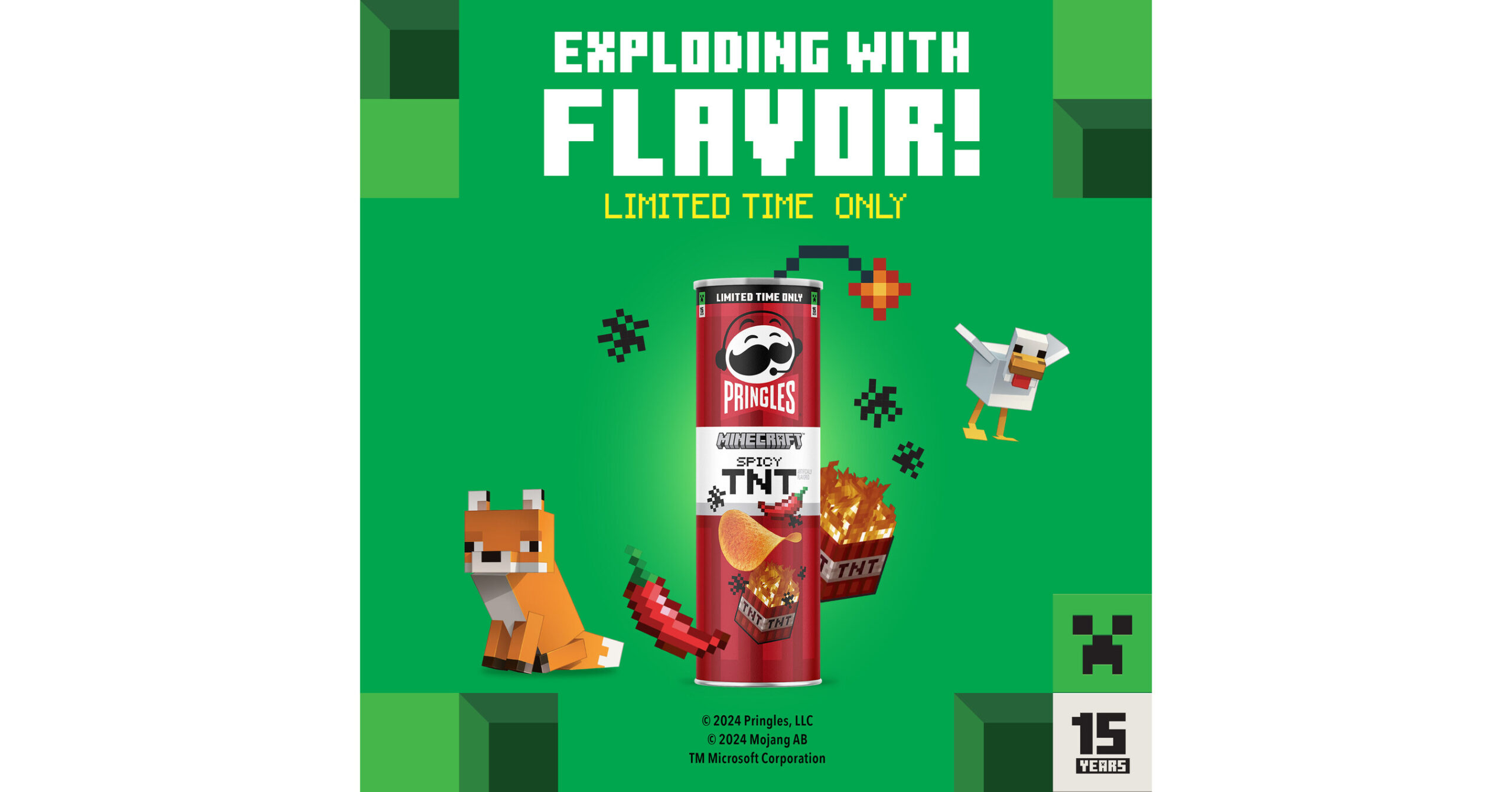 Pringles brings Minecraft TNT to the table: Celebrating 15 years of gameplay with an explosive, limited-edition flavor