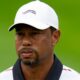 Tiger Woods lines up a putt on the fifth hole during the second round of the PGA Championship golf tournament at the Valhalla Golf Club, Friday, May 17, 2024, in Louisville, Ky. (AP Photo/Jeff Roberson)