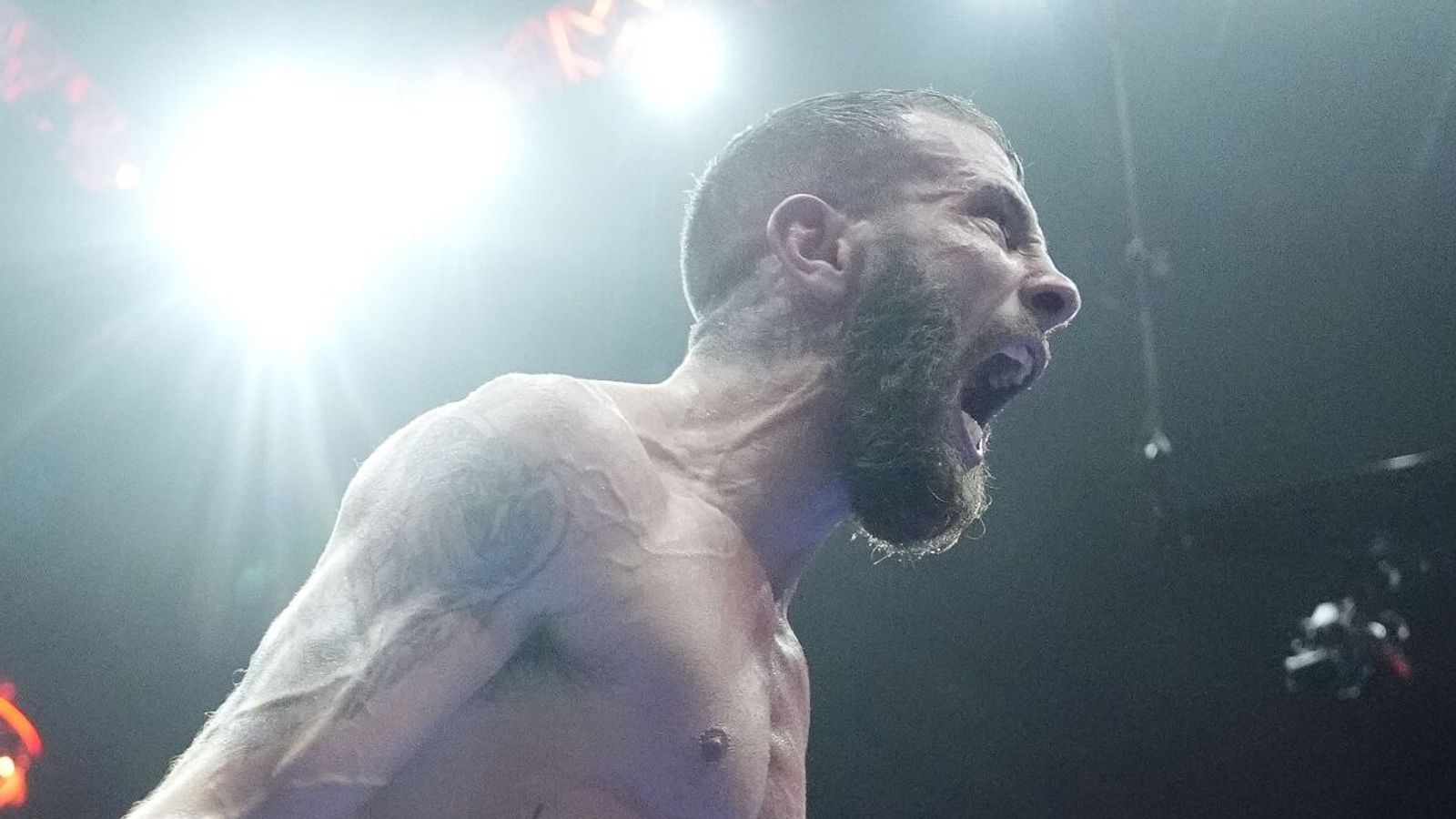 Anthony Cacace celebrates his upset victory over Joe Cordina