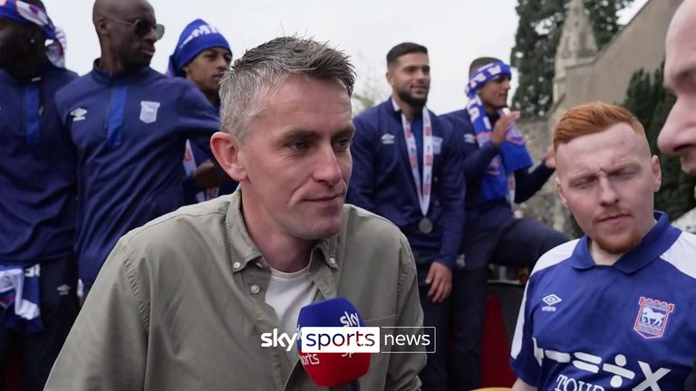 Kieran McKenna promotion parade