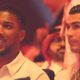 Anthony Joshua sits beside Cristiano Ronaldo to watch Fury vs Usyk