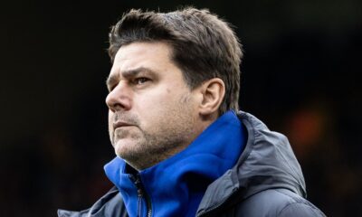 WOLVERHAMPTON, ENGLAND - DECEMBER 24: Chelsea's head coach Mauricio Pochettino looks on during the Premier League match between Wolverhampton Wanderers and Chelsea FC at Molineux on December 24, 2023 in Wolverhampton, England. (Photo by Andrew Kearns - CameraSport via Getty Images)