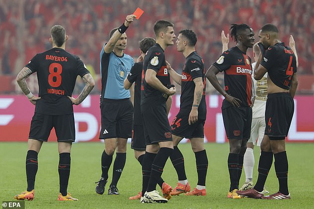 Even Odilon Kossounou's red card couldn't derail Bayer Leverkusen's evening in Berlin