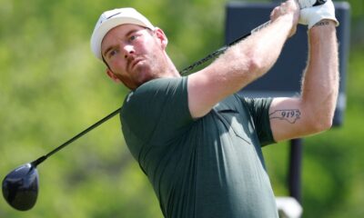 Grayson Murray playing at a PGA event at Valhalla Golf Club in Kentucky on 16 May. Pic: AP