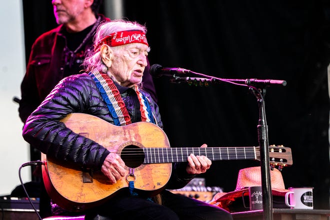 Willie Nelson and Family performs at Lauridsen Amphitheater at Water Works Park on Saturday, May 25, 2024, in Des Moines.