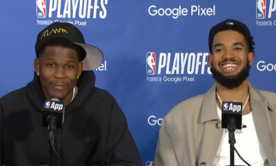 Best moments from Anthony Edwards and Karl-Anthony Towns' presser after Timberwolves' Game 7 win over Nuggets