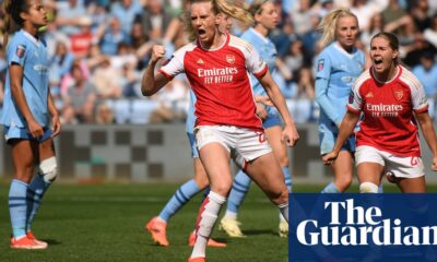 Blackstenius hits dramatic double as Arsenal shake City’s WSL title hopes | Women's Super League