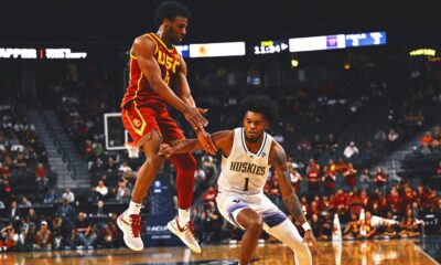 Bronny James turns heads at NBA combine amid reports he's staying in draft