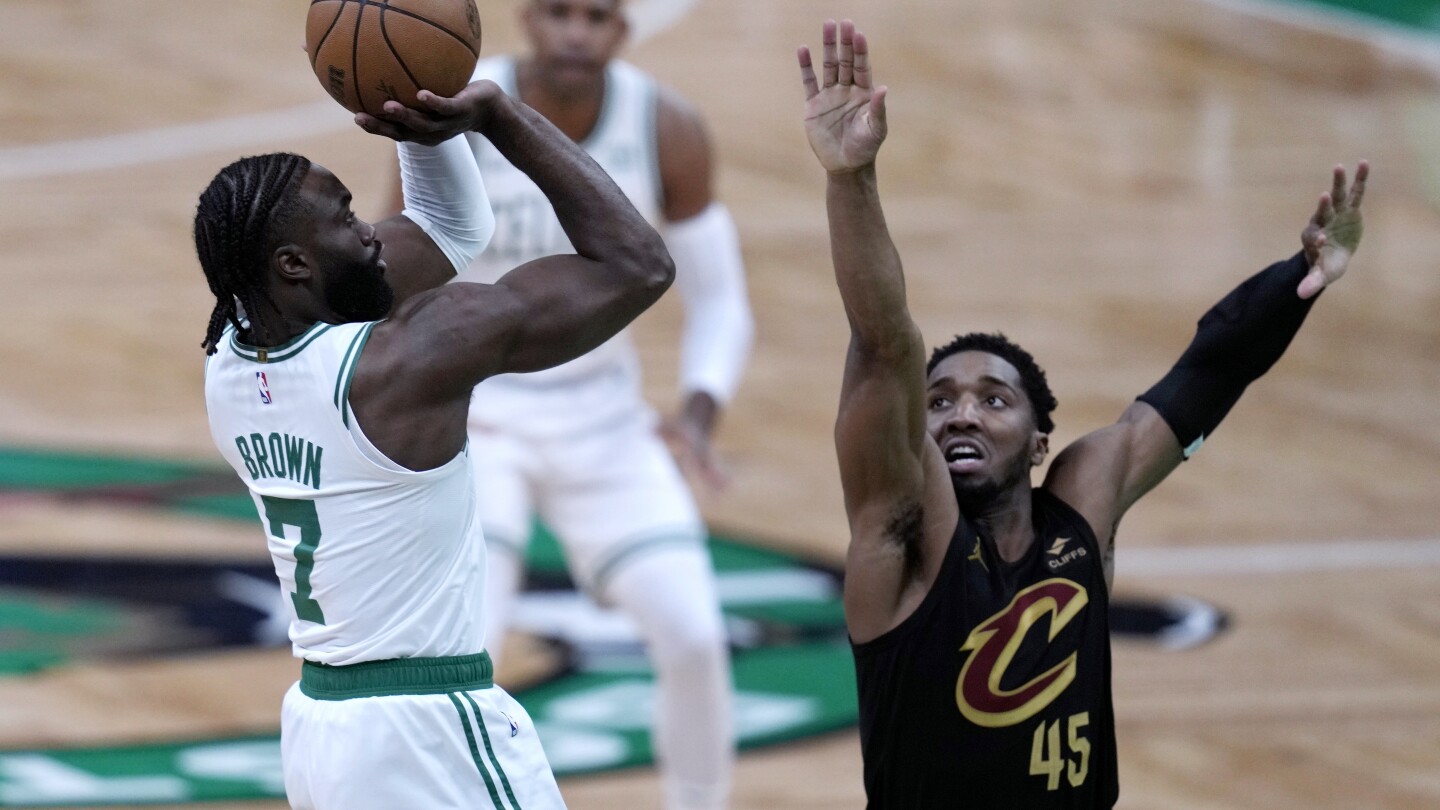 Brown, White lead Celtics' 3-point onslaught, powering Boston to 120-95 Game 1 win over Cavaliers