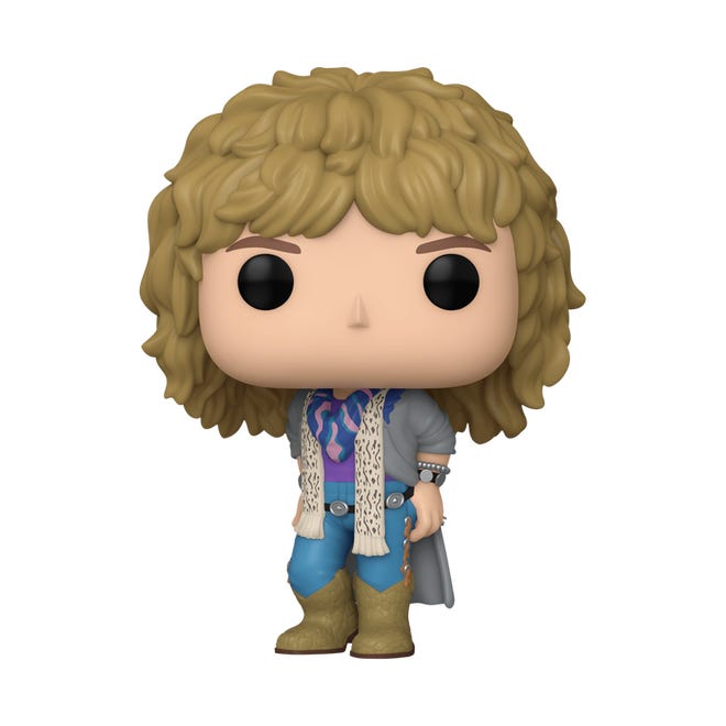 American rock songwriter and guitarist Pop! Jon Bon Jovi is ready to steal the show in your music set! Who will this performer collaborate with in your Pop! Rocks collection? Vinyl figure is approximately 4.15-inches tall.