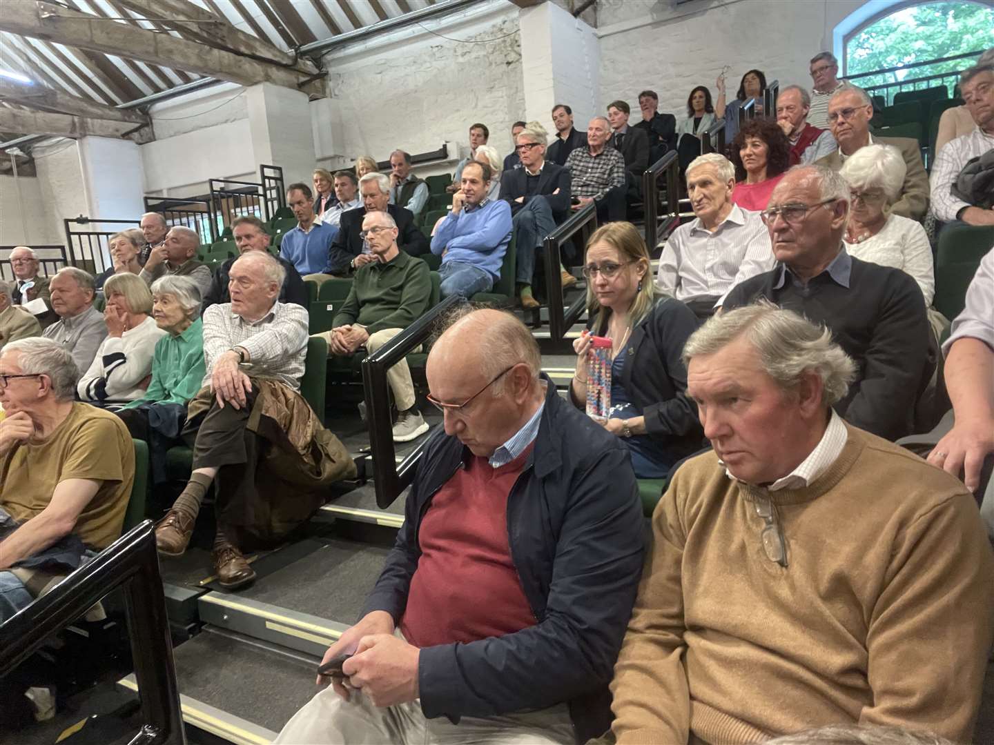 Members of the audience at Rutland County Museum