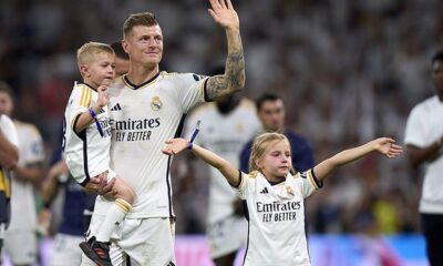 Toni Kroos was emotional as he said farewell to the Santiago Bernabeu on Saturday evening