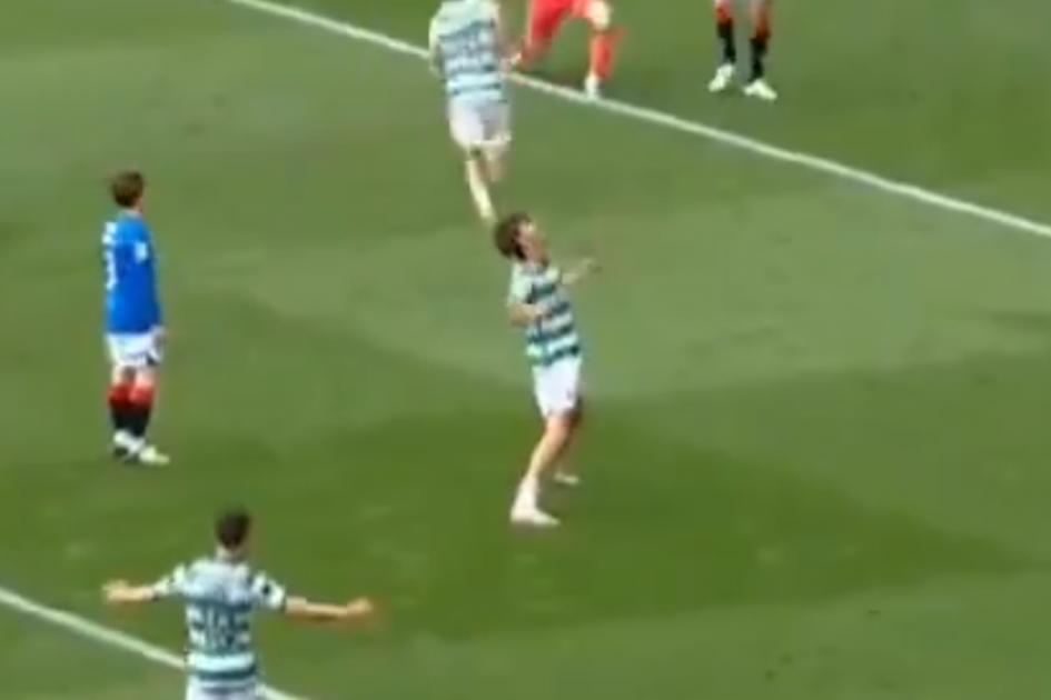 Watch Matt O'Riley raw solo Celtic vs Rangers celebration