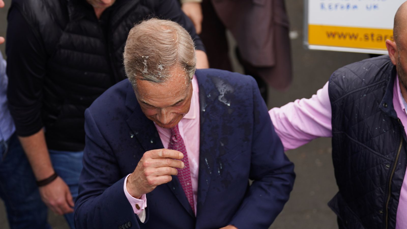 Woman, 25, charged with assault after milkshake thrown at Nigel Farage | Politics News