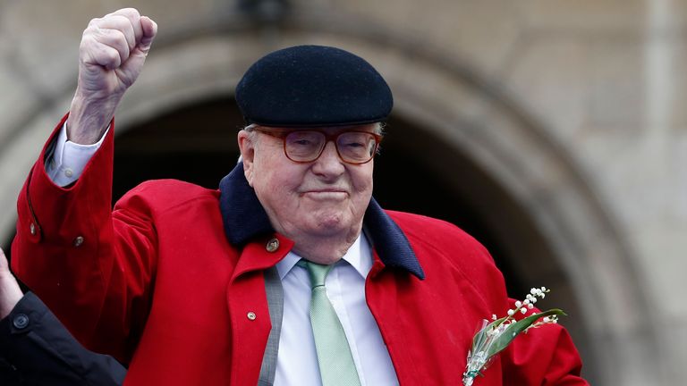 Jean-Marie Le Pen in 2017. File pic: AP