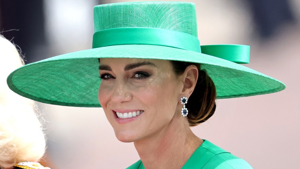 LONDON, ENGLAND - JUNE 17: Catherine, Princess of Wales during Trooping the Colour on June 17, 2023 in London, England. Trooping the Colour is a traditional parade held to mark the British Sovereign's official birthday. It will be the first Trooping the Colour held for King Charles III since he ascended to the throne. (Photo by Chris Jackson/Getty Images)