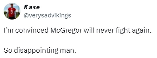 Some fans believe Conor McGregor's career is over after he pulled out of fighting Michael Chandler