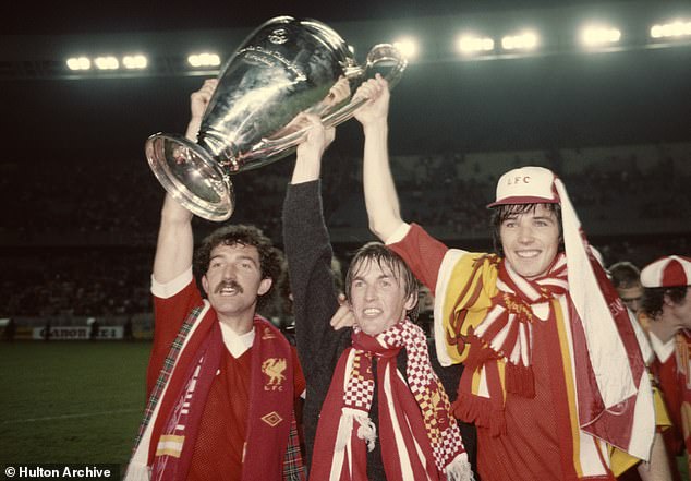 Hansen was the subtle one of the trio, pictured lifting the European Cup in 1981